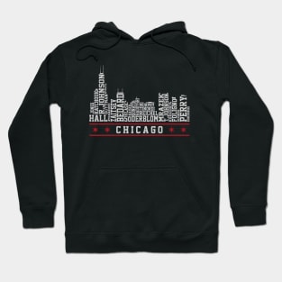 Chicago Hockey Roster Skyline 23 Hoodie